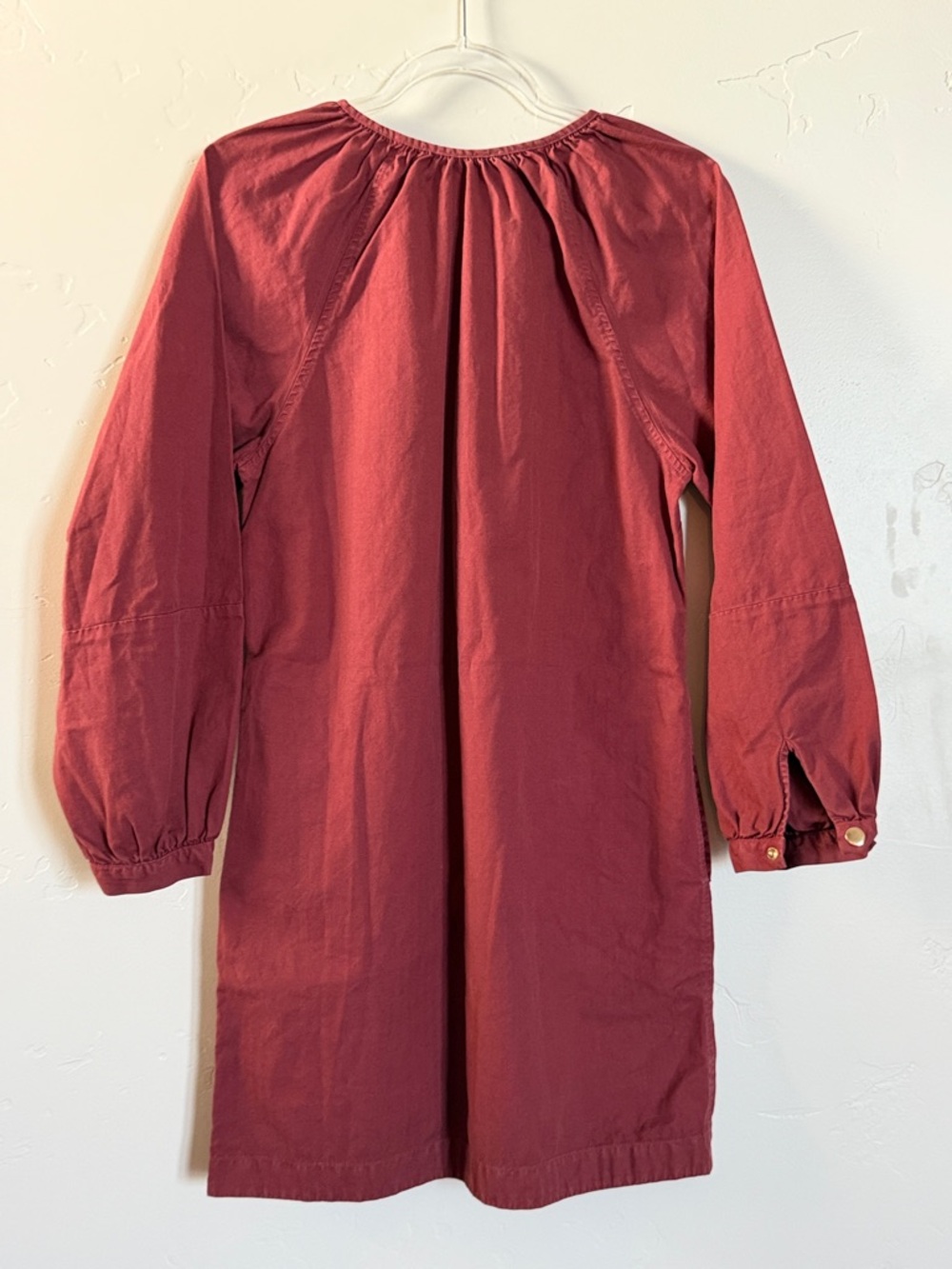 Nation LTD Button Front Tunic Dress 3/4 Sleeve Casual Cotton - Picture 6 of 8